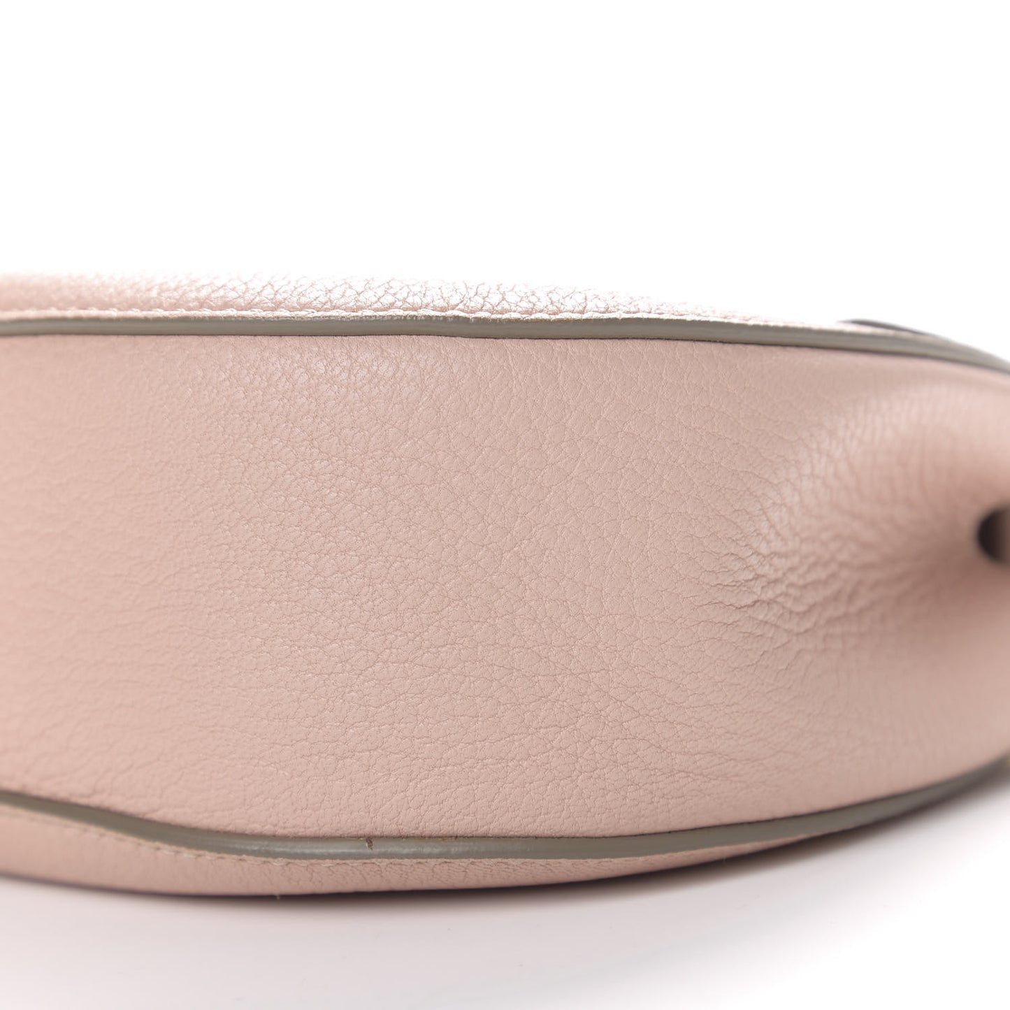 Grained Lambskin Mini Drew Shoulder Bag Cement Pink
