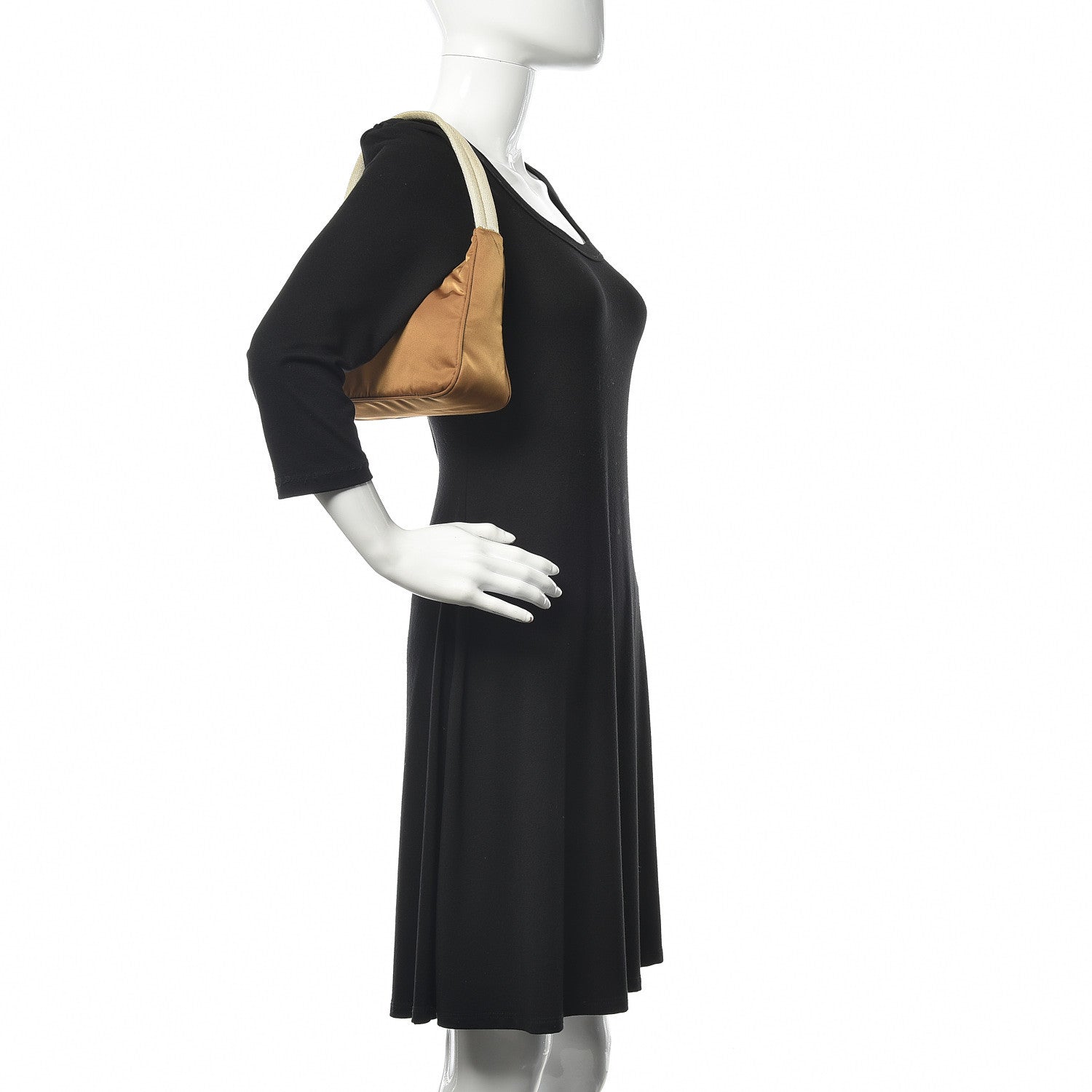 Prada Tessuto Nylon Small Shoulder Bag Nocciolo 2 of 10