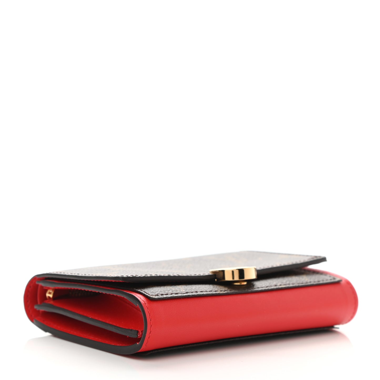 Monogram Flore Compact Wallet Coquelicot