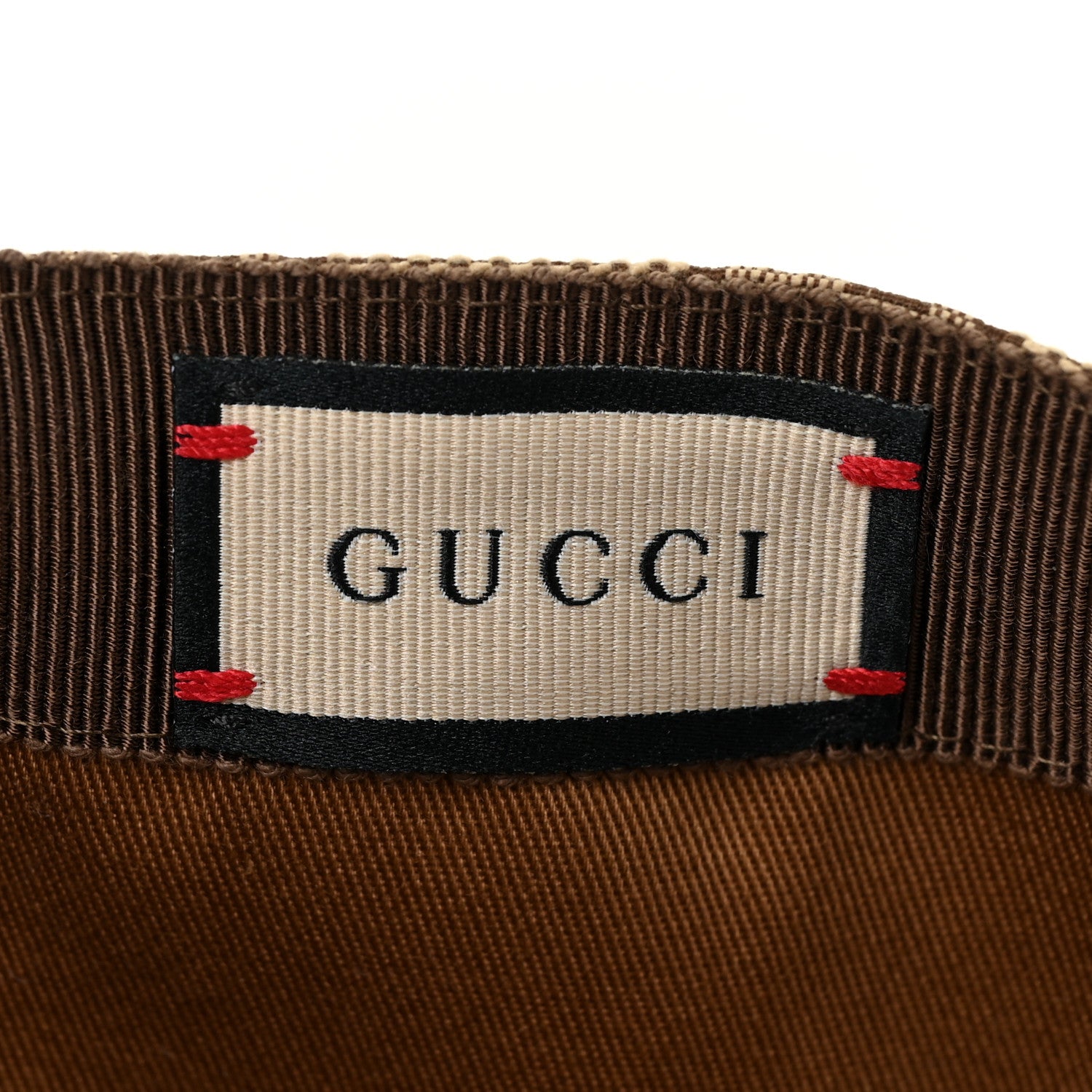Gucci Monogram Textured Dollar Calfskin Zeno Baseball Hat M Beige 5 of 7