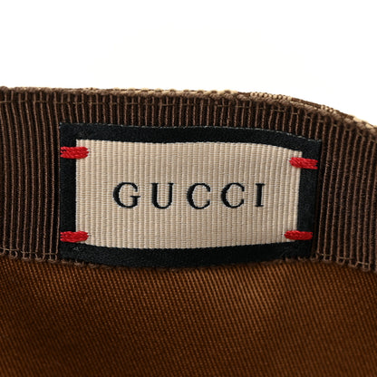 Gucci Monogram Textured Dollar Calfskin Zeno Baseball Hat M Beige 5 of 7