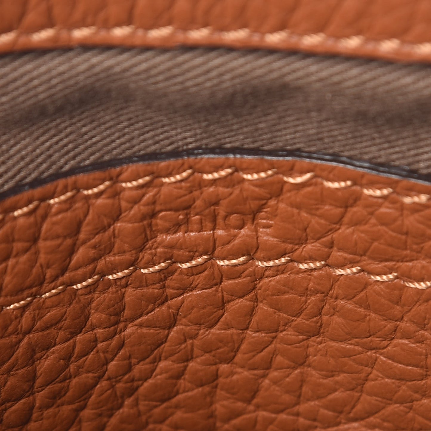 Calfskin Mini Marcie Round Crossbody Bag Tan