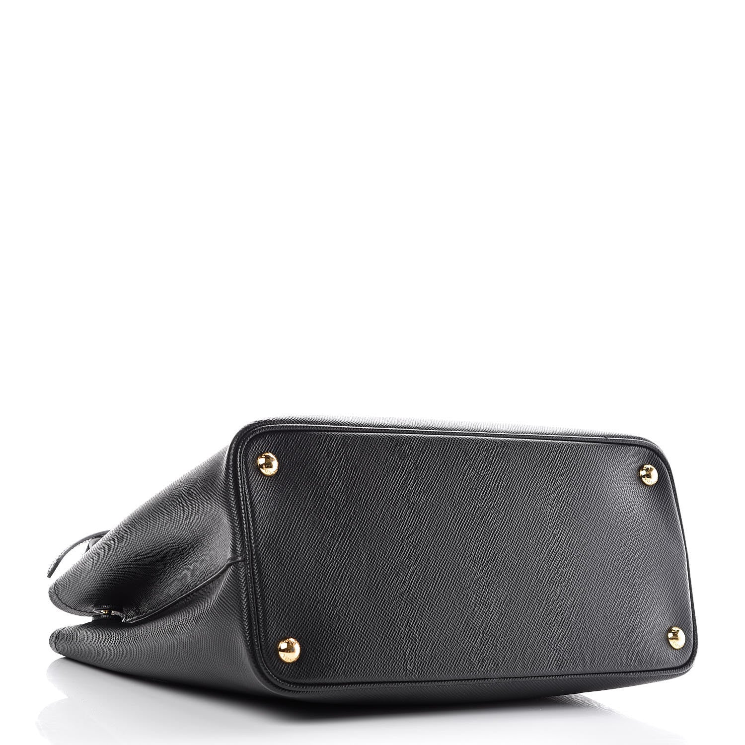 Prada Saffiano Cuir Medium Double Bag Black Fuoco 4 of 23