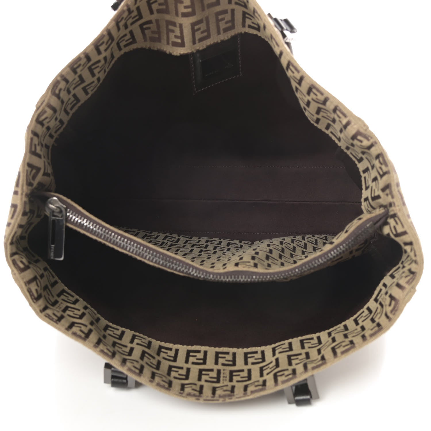 Fendi Zucchino Shopping Tote Tobacco Brown 5 of 14
