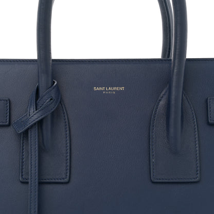 Saint Laurent Calfskin Small Sac De Jour Blue Majorelle 8 of 14