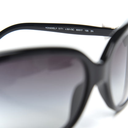Chanel CC Bow Sunglasses 5171 Black White 5 of 7