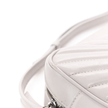 Saint Laurent Calfskin Matelasse Monogram Lou Camera Bag Granite 13 of 14