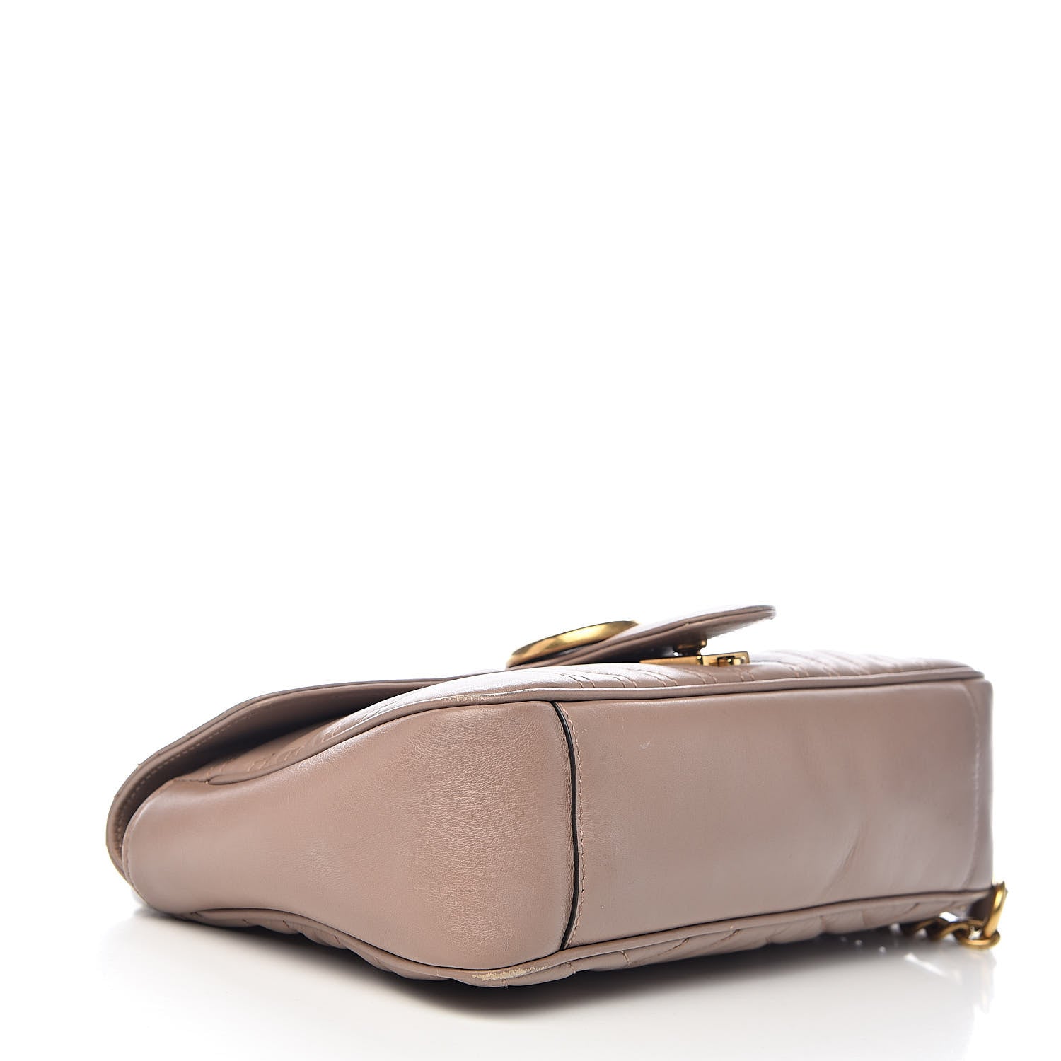 Gucci Calfskin Matelasse Small GG Marmont Shoulder Bag Porcelain Rose 4 of 11