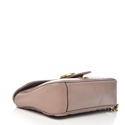 Gucci Calfskin Matelasse Small GG Marmont Shoulder Bag Porcelain Rose 4 of 11