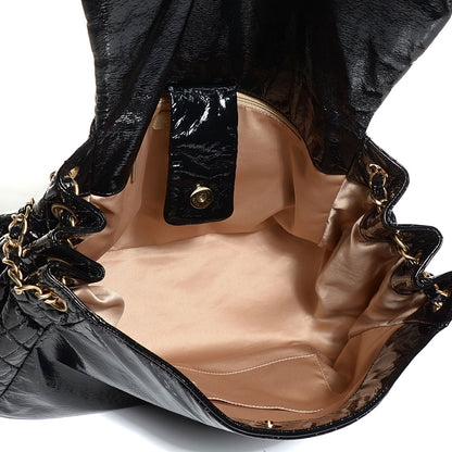Chanel Vinyl Rock and Chain XL Flap Black 5 of 8