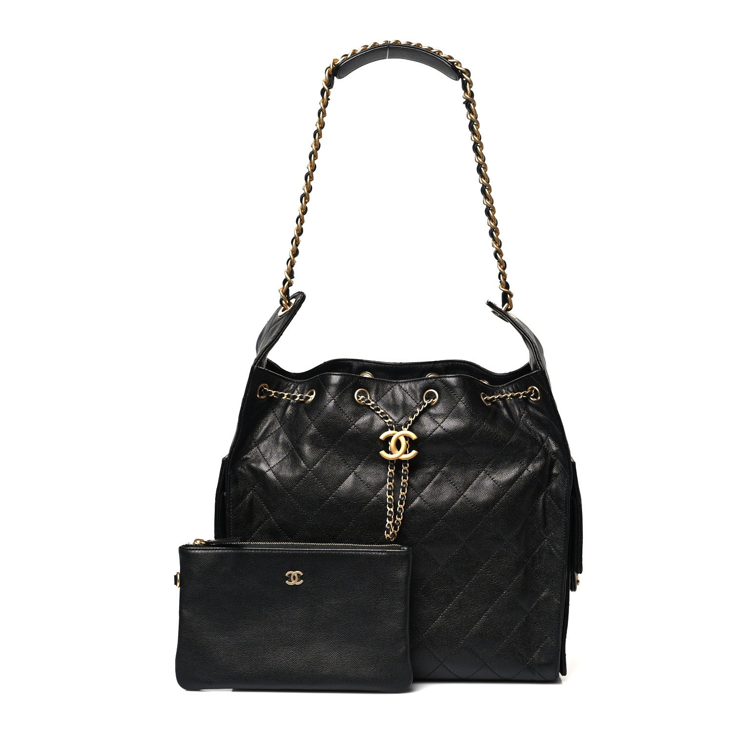 Chanel Caviar Quilted Medium Chanel 25 Handbag Black 3 of 11
