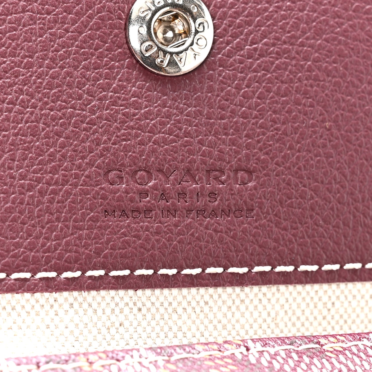 Goyardine Boheme Hobo Burgundy