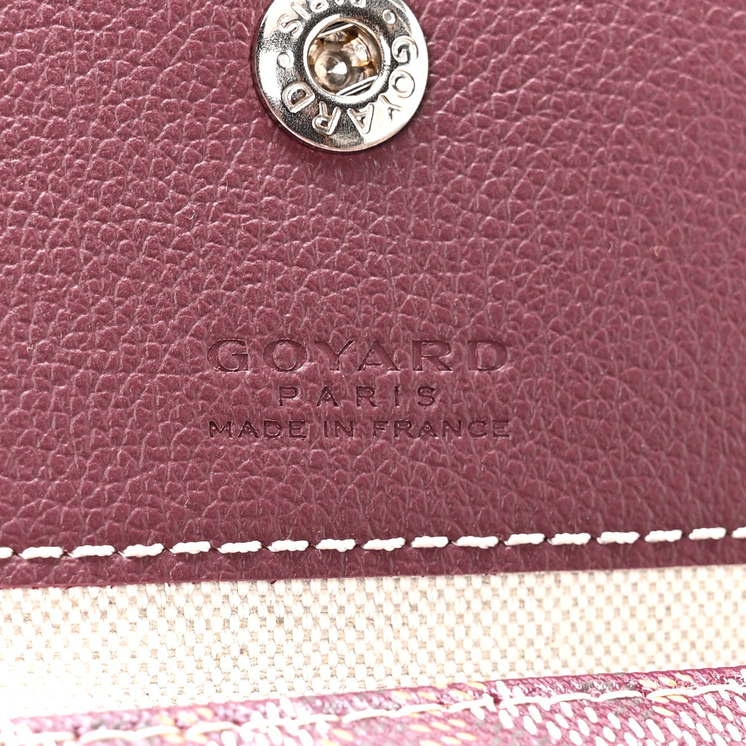 Goyard Goyardine Boheme Hobo Burgundy 7 of 11