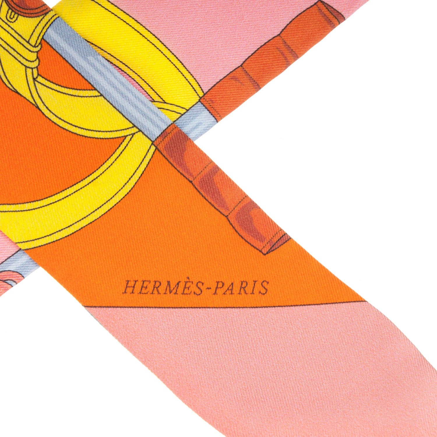Hermes Silk Eperon d'Or Twilly 5 of 5