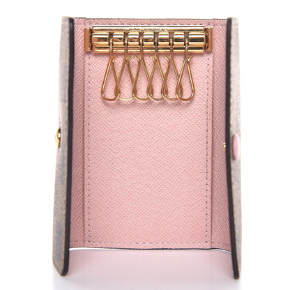 Louis Vuitton Damier Ebene Multicles 6 Key Holder Rose Ballerine 5 of 9
