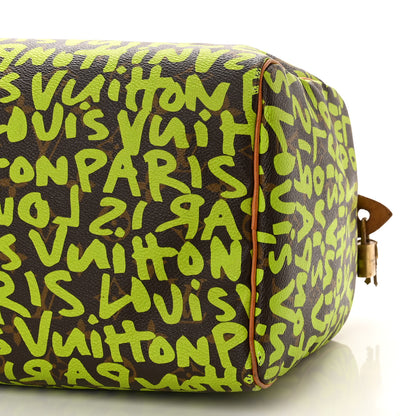 Louis Vuitton Monogram Graffiti Speedy 30 Green 10 of 11