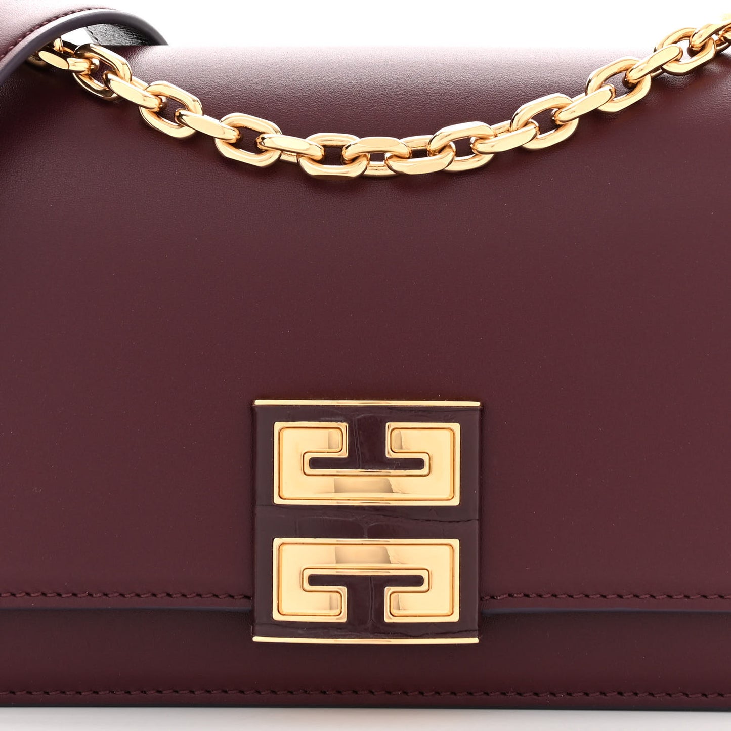 Calfskin Small 4G Shoulder Bag Oxblood Red