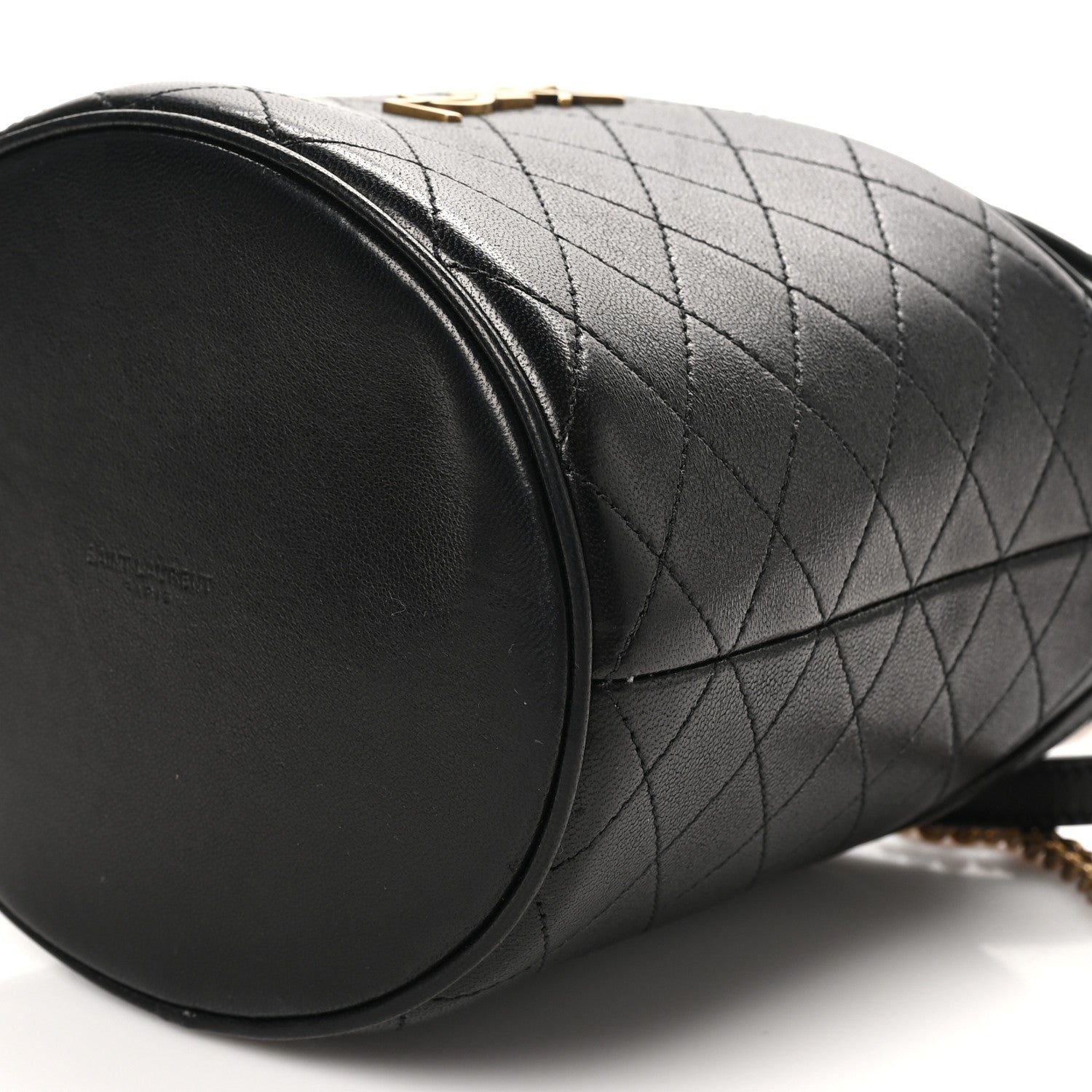 Saint Laurent Lambskin Gabby Mini Bucket Bag Black 10 of 10
