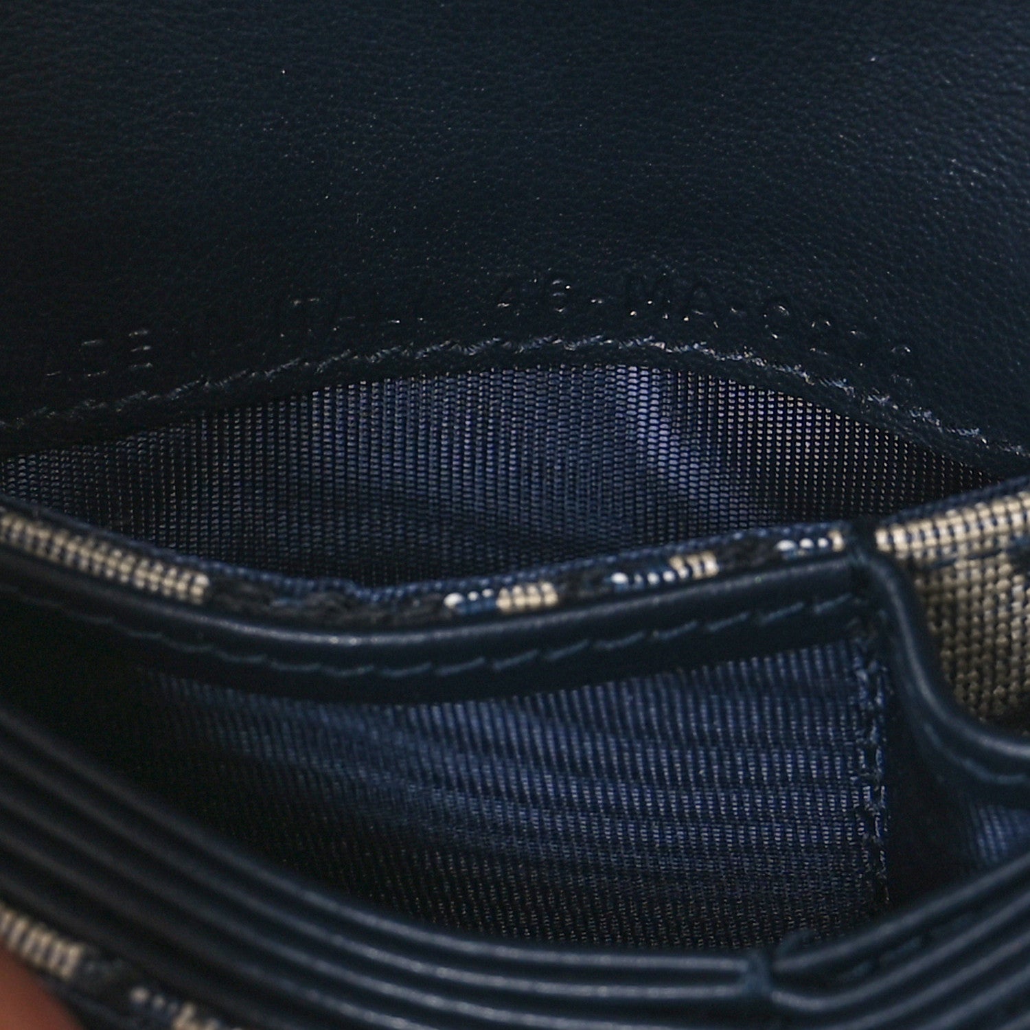 Christian Dior Oblique Saddle 5-Gusset Card Holder Blue 8 of 8