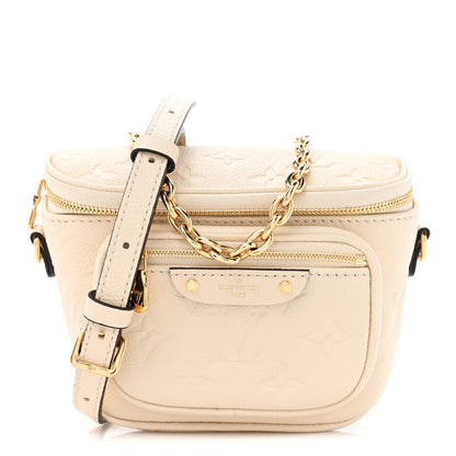 Louis Vuitton LOUIS VUITTON Empreinte Mini Bumbag Cream 1 of 10