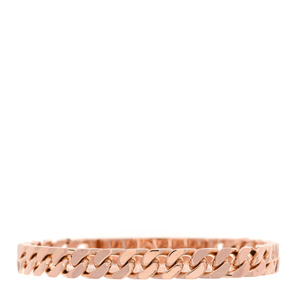 Hermes 18K Rose Gold Diamond PM Kelly Gourmette Bracelet SH 2 of 4