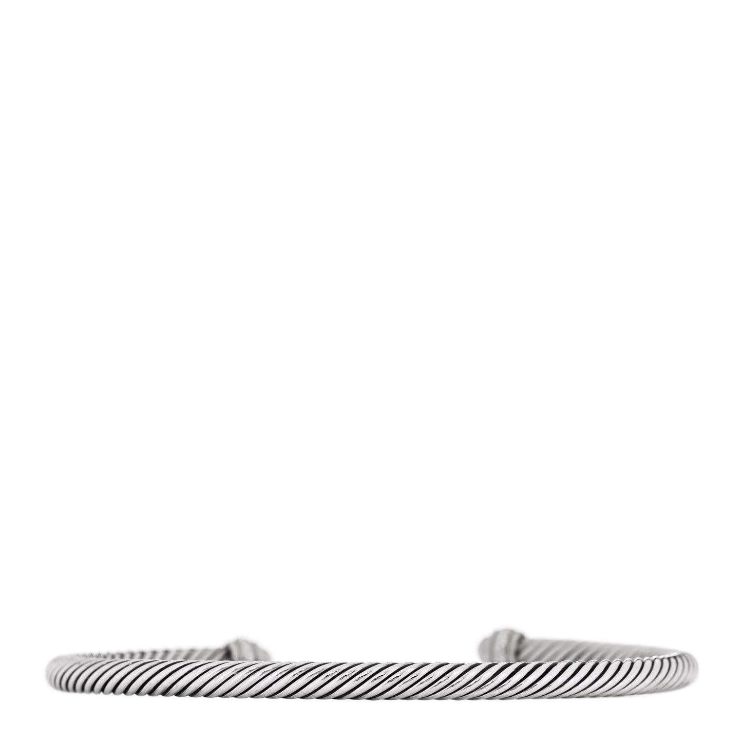 Sterling Silver 18K Yellow Gold 4mm Cable Classics Bracelet