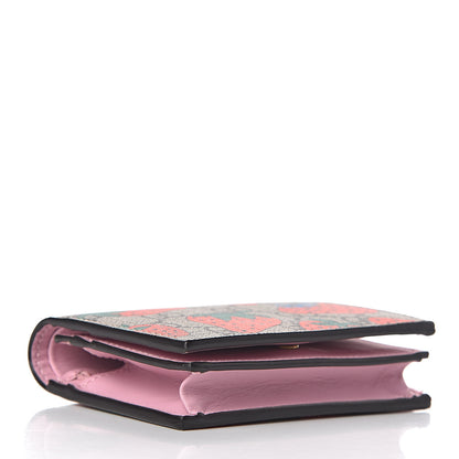 Gucci GG Supreme Monogram Strawberry Card Case 4 of 11