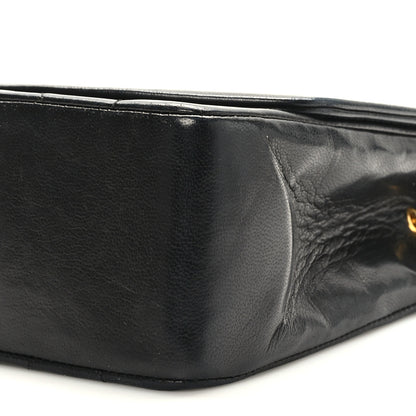 Chanel Lambskin Quilted Medium Single Flap Black 9 of 9