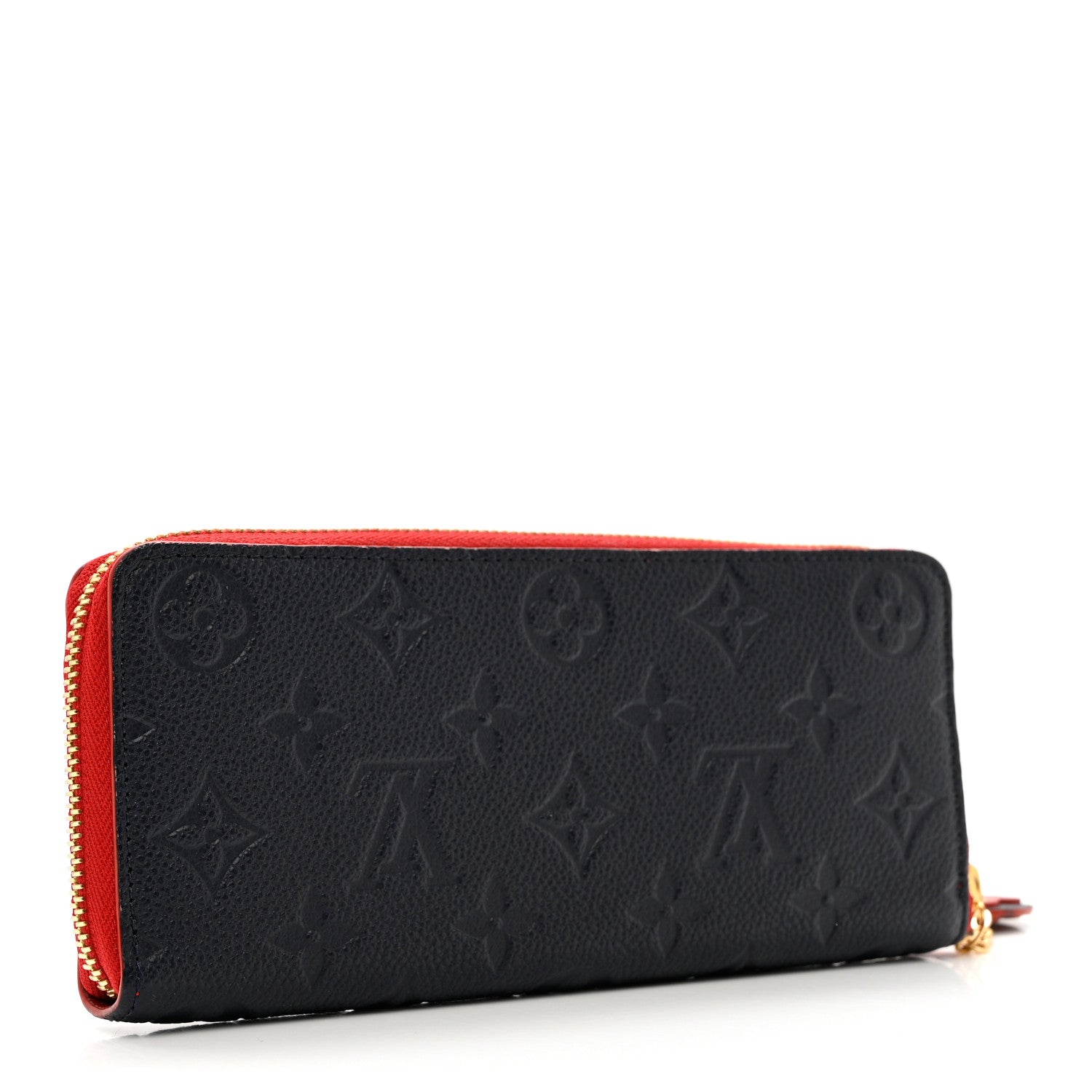 Louis Vuitton Empreinte Blooming Flowers Clemence Wallet Marine Rouge 3 of 6