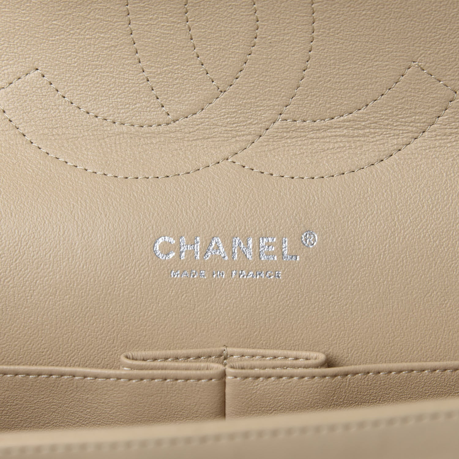 Chanel Lambskin Quilted Jumbo Double Flap Beige Clair 10 of 12