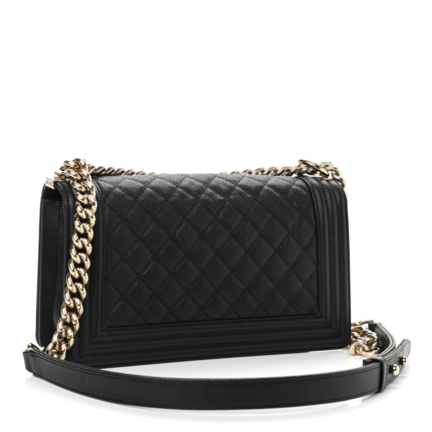 Chanel Caviar Quilted Medium Boy Flap Black 3 of 12