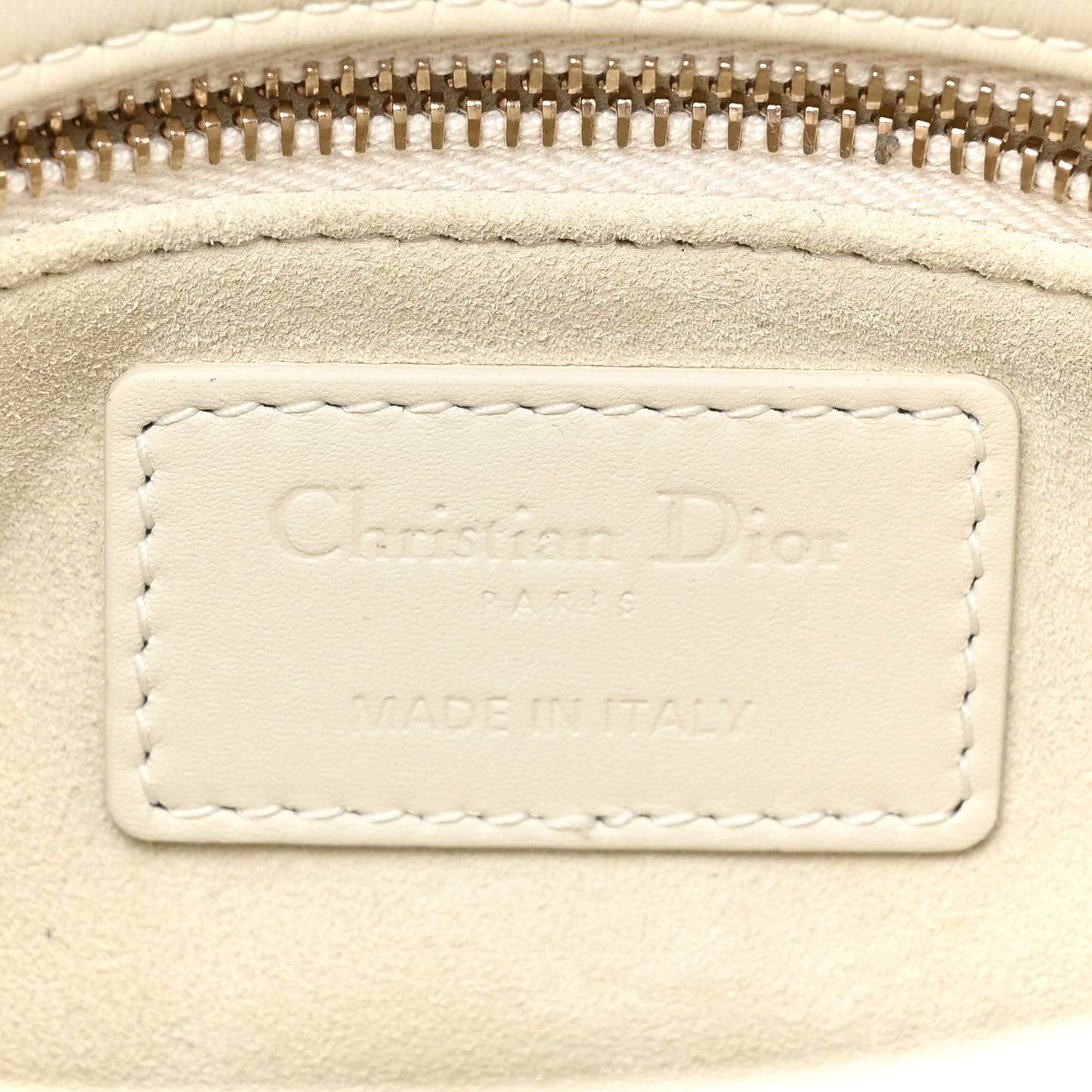 Ultra Matte Calfskin Cannage Mini Lady Dior White