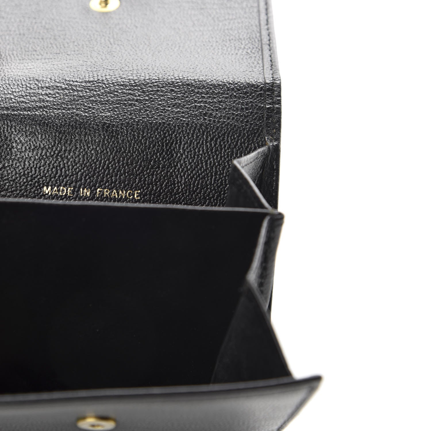 Chanel Goatskin Compact Double Sided Wallet Black 7 of 9