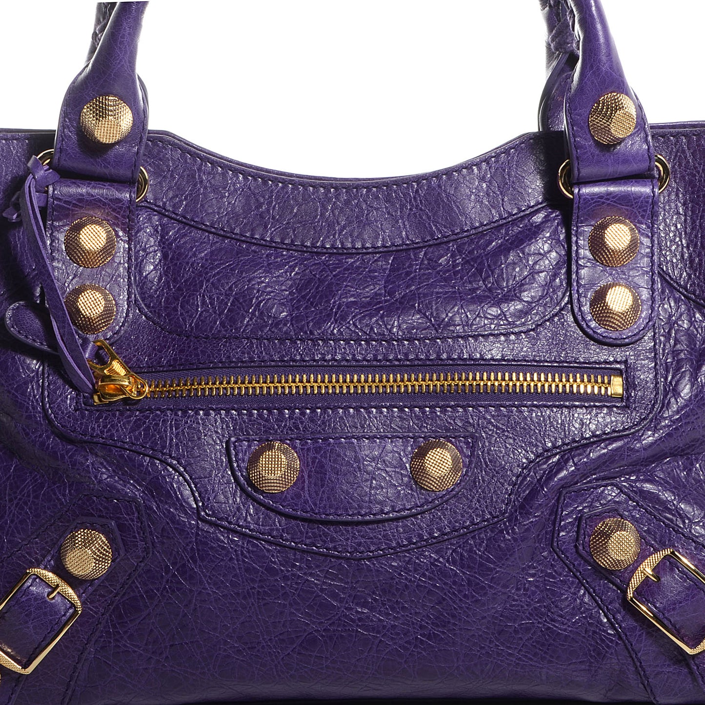 Agneau Giant 21 Gold Hardware City Dark Violet