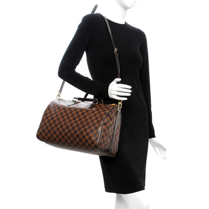 Louis Vuitton Damier Ebene Speedy Bandouliere 35 2 of 9