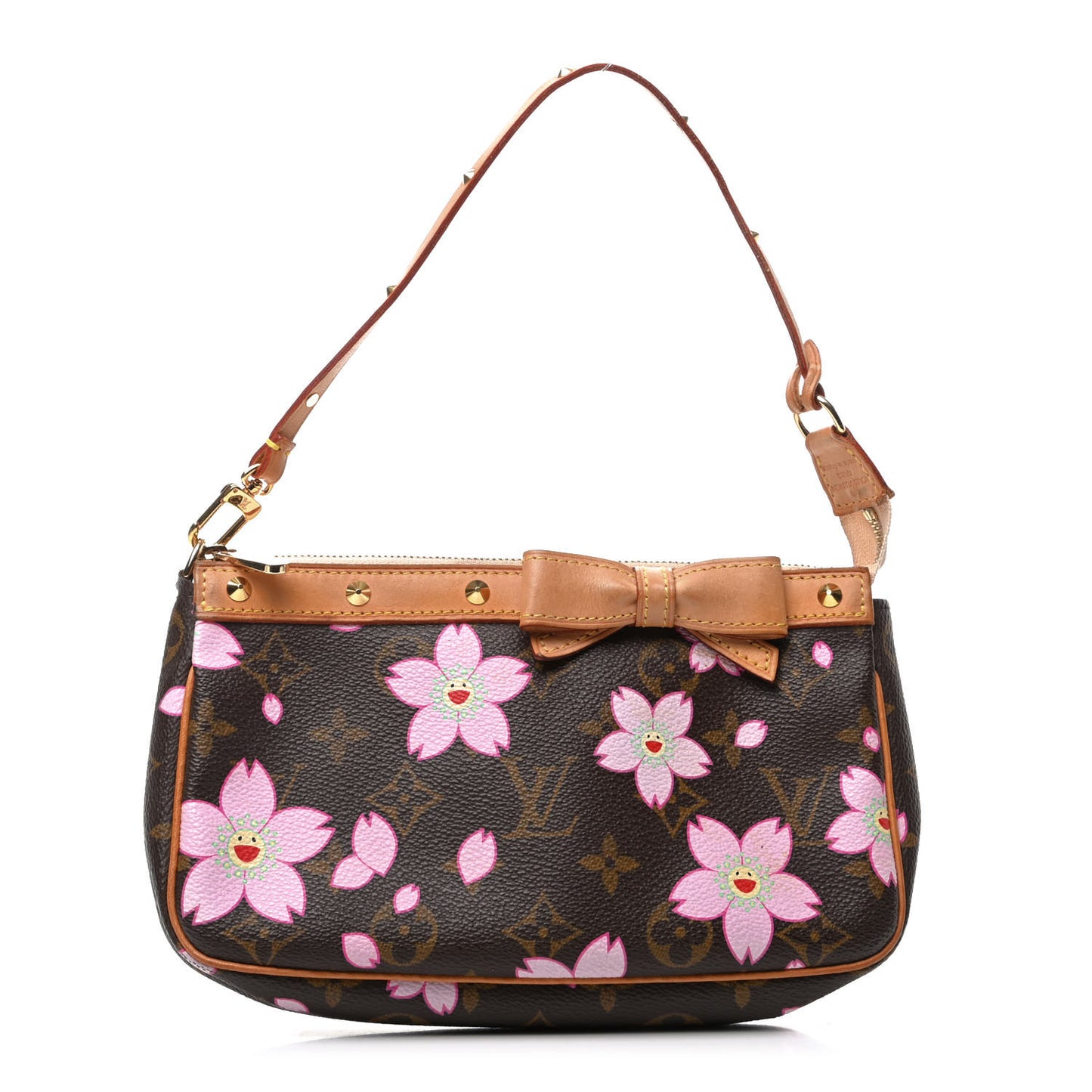 Monogram Cherry Blossom Pochette Accessories Brown