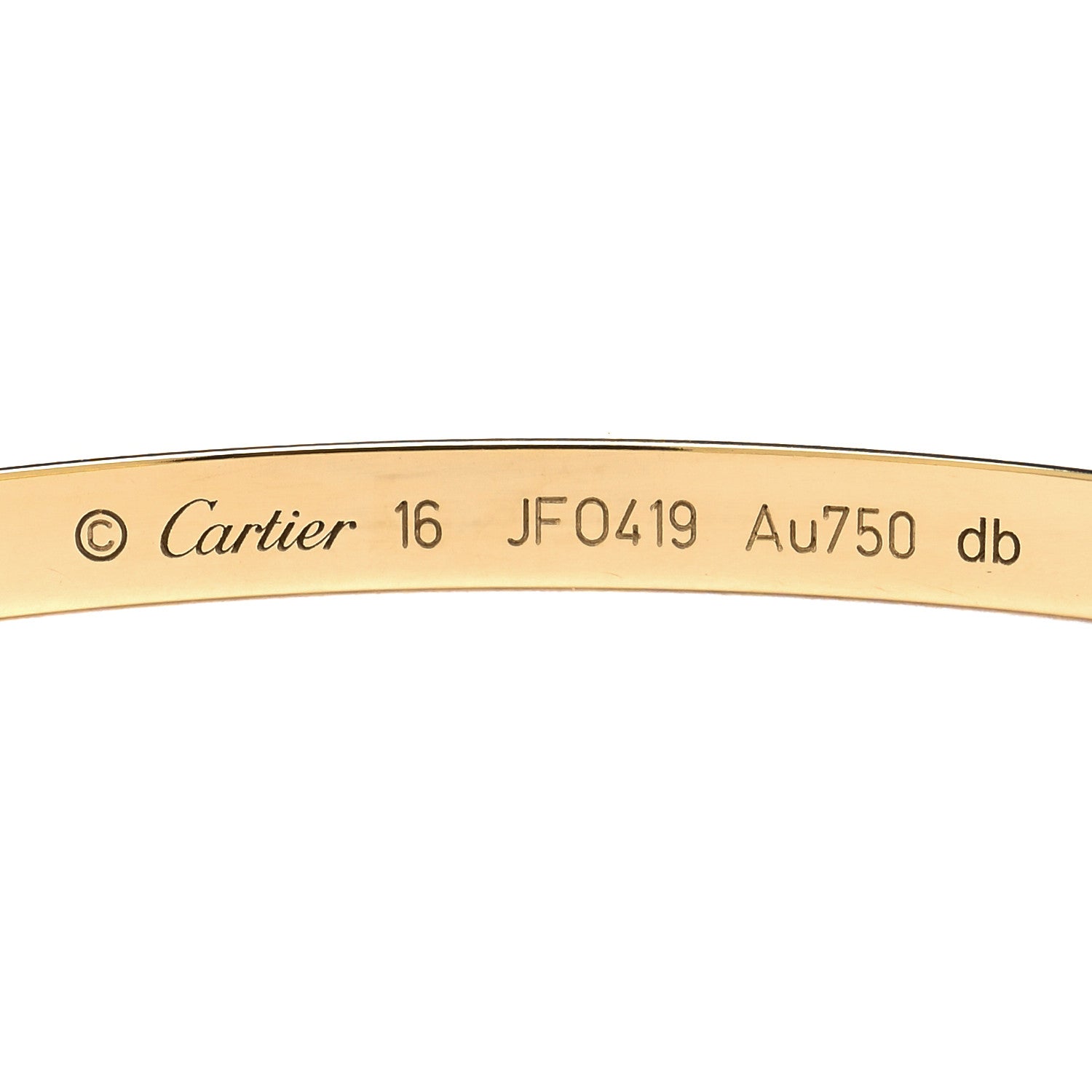 Cartier 18K Yellow Gold Small LOVE Bracelet 16 4 of 6
