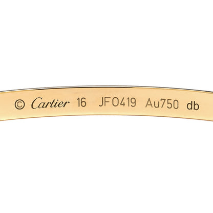 Cartier 18K Yellow Gold Small LOVE Bracelet 16 4 of 6