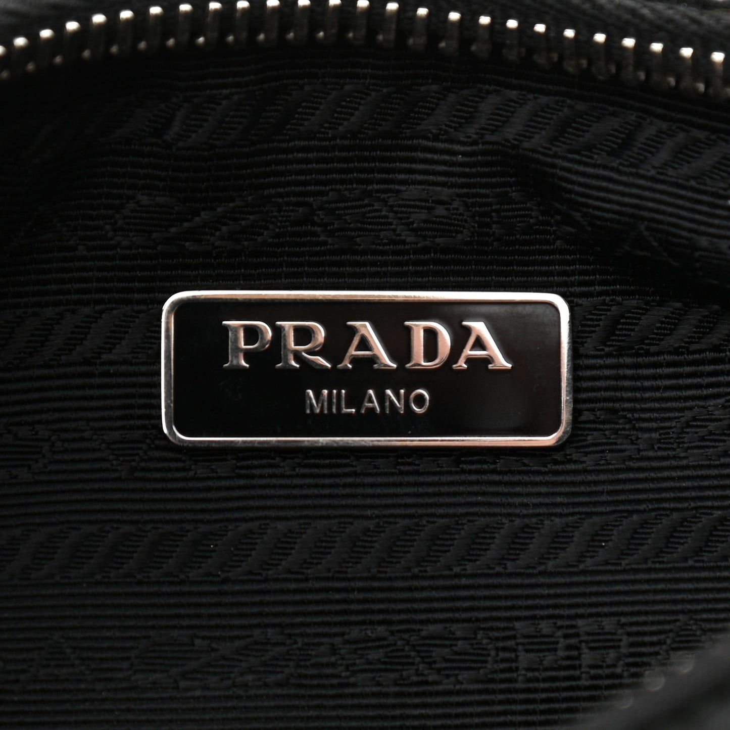 Tessuto Nylon Saffiano Mini Re-Edition 2005 Bag Black