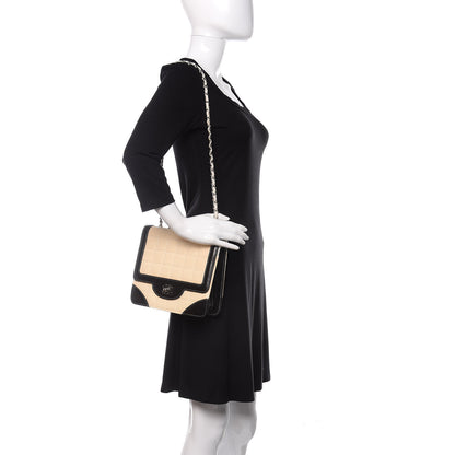 Chanel Lambskin Patent Chocolate Bar Flap White Black 2 of 11