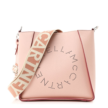Stella McCartney Grainy Alter Mat Perforated Logo Mini Crossbody Rose Pink 1 of 12