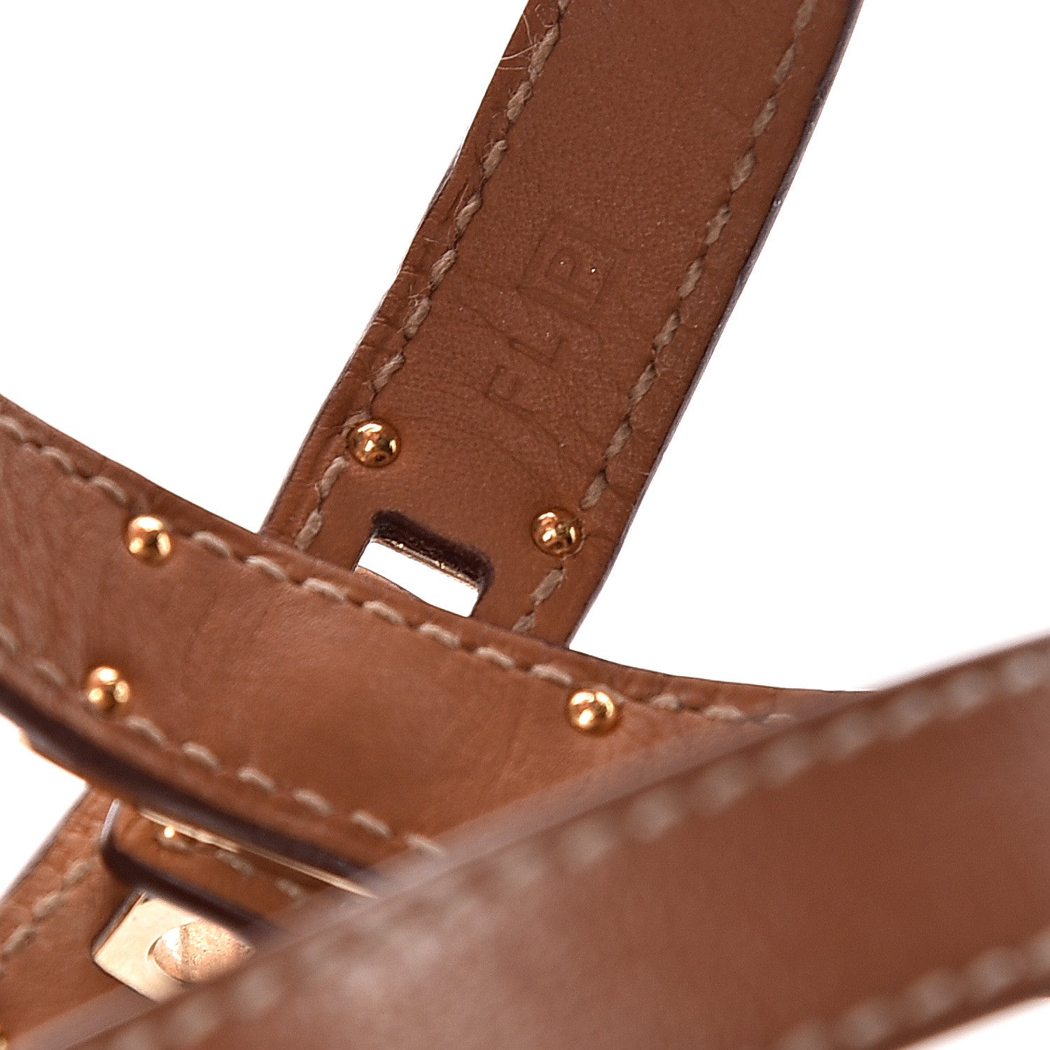Hermes Barenia Kelly Double Tour Bracelet S Fauve 4 of 4