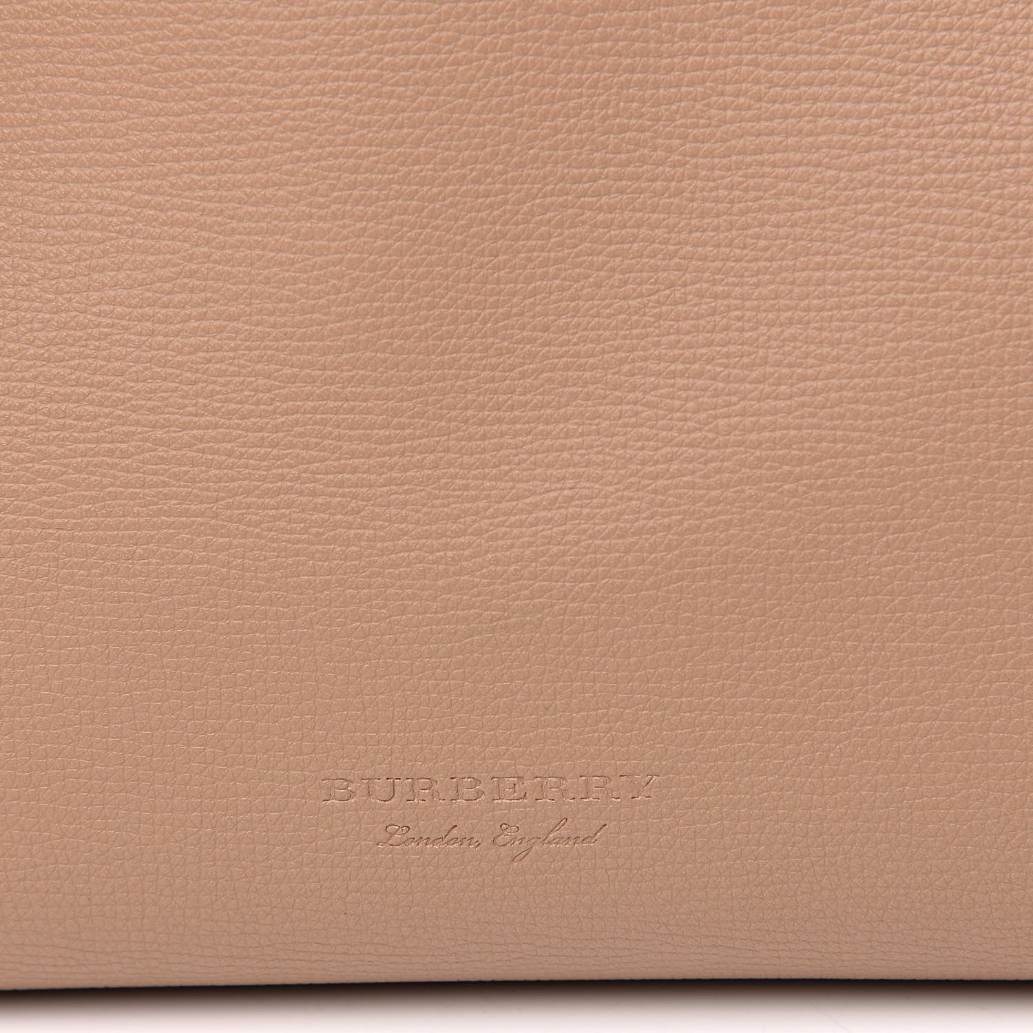 Burberry Grainy Calfskin Haymarket Check Medium Reversible Tote Camel 18 of 18