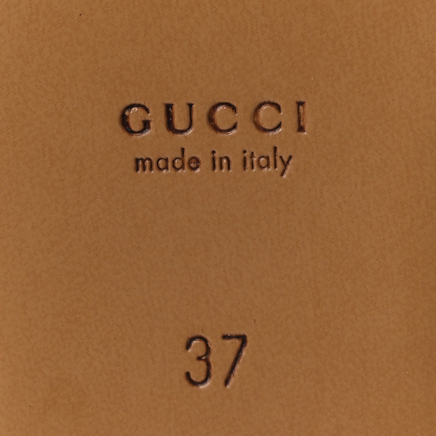 Glamour Calfskin Guccissima Womens Princetown Slippers 37 New Ivoire