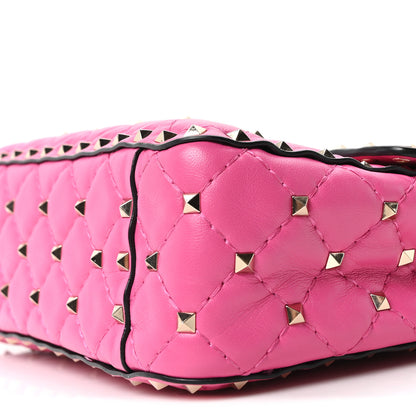 Valentino Garavani Nappa Medium Rockstud Spike Shoulder Bag Pink Orchid 9 of 9