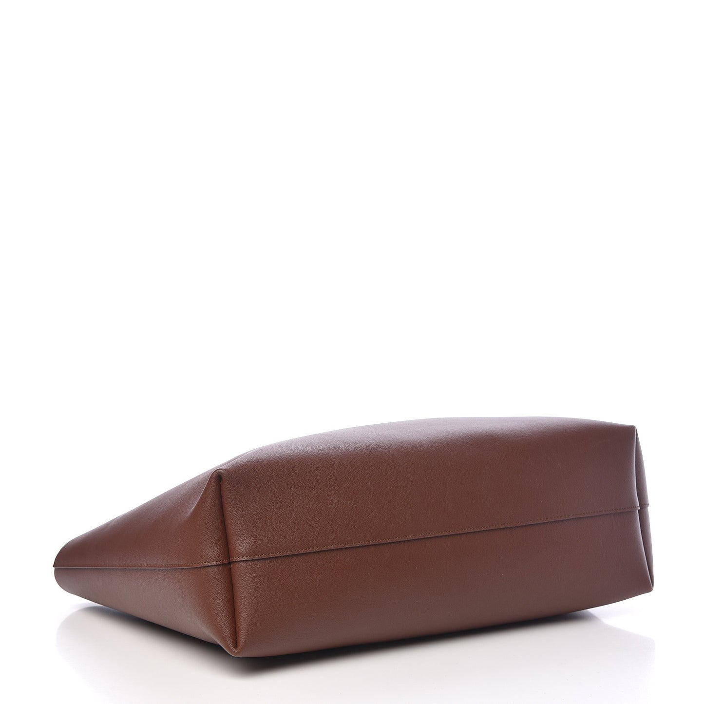 Calfskin Large Shopping Tote Old Brandy