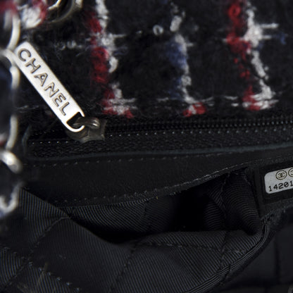 Chanel Tweed Arctic Fantasy Fur Flap Blue Red 9 of 10