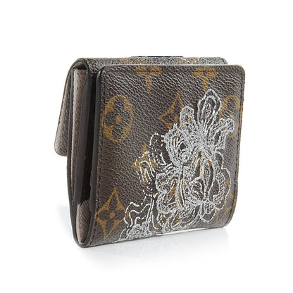Louis Vuitton Monogram Dentelle Ludlow Wallet Silver 3 of 7