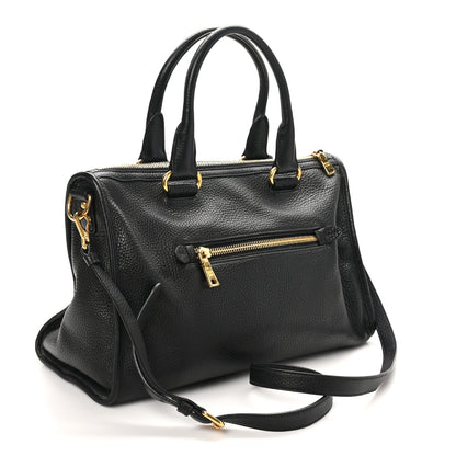 Prada Vitello Daino Shopping Satchel Black 3 of 9