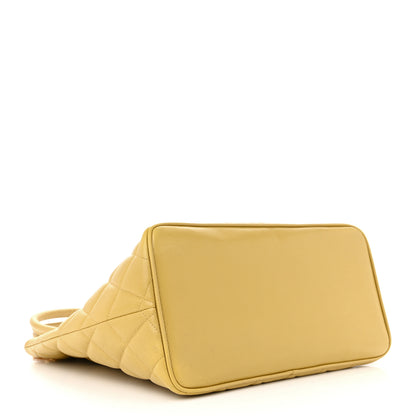 Chanel Caviar Quilted Medallion Tote Yellow 4 of 12